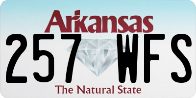AR license plate 257WFS