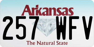 AR license plate 257WFV