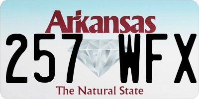 AR license plate 257WFX