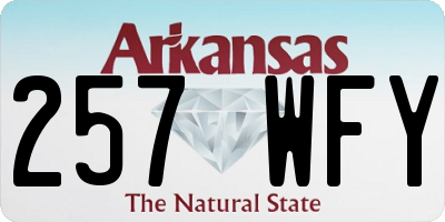AR license plate 257WFY