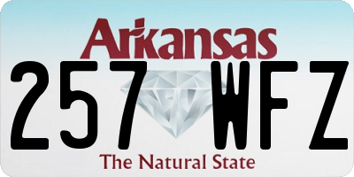 AR license plate 257WFZ