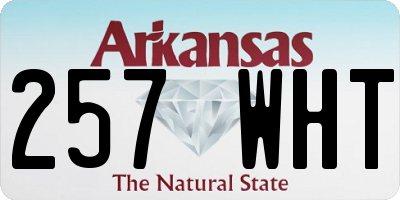AR license plate 257WHT