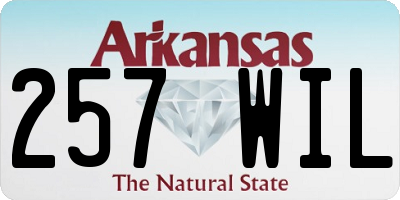 AR license plate 257WIL
