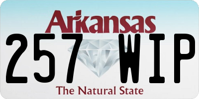 AR license plate 257WIP