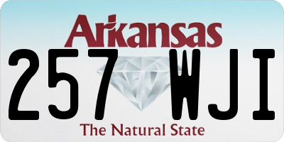 AR license plate 257WJI