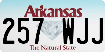 AR license plate 257WJJ