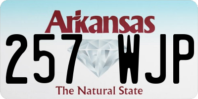 AR license plate 257WJP