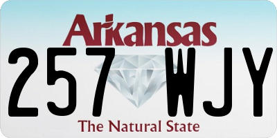 AR license plate 257WJY