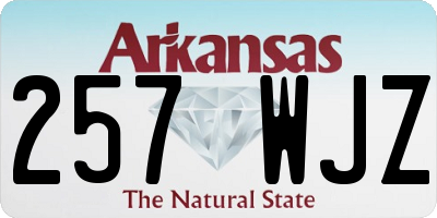 AR license plate 257WJZ