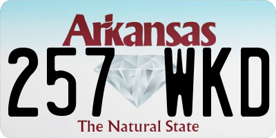 AR license plate 257WKD