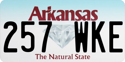 AR license plate 257WKE