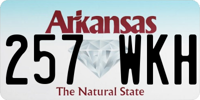 AR license plate 257WKH