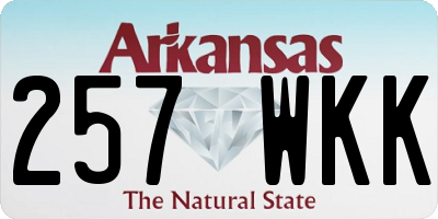 AR license plate 257WKK