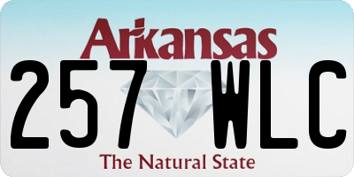 AR license plate 257WLC
