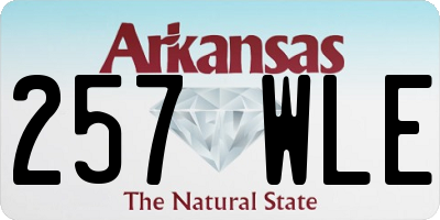 AR license plate 257WLE
