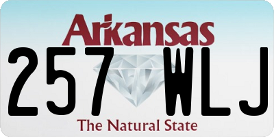 AR license plate 257WLJ