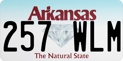 AR license plate 257WLM