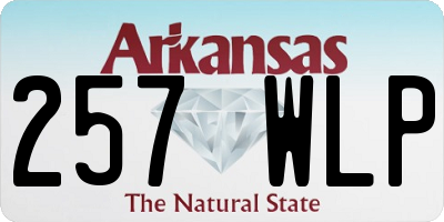 AR license plate 257WLP