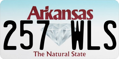 AR license plate 257WLS