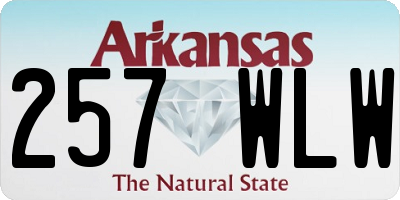 AR license plate 257WLW