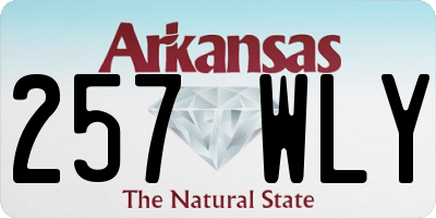 AR license plate 257WLY