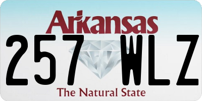 AR license plate 257WLZ