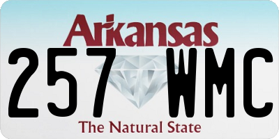 AR license plate 257WMC