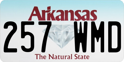 AR license plate 257WMD