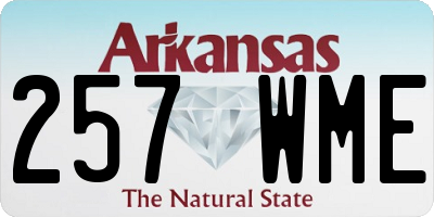AR license plate 257WME