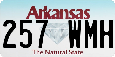 AR license plate 257WMH