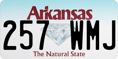 AR license plate 257WMJ