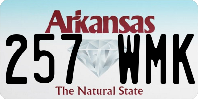 AR license plate 257WMK