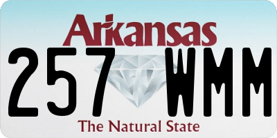 AR license plate 257WMM