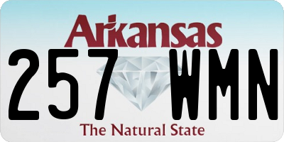 AR license plate 257WMN