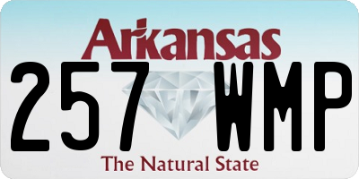 AR license plate 257WMP