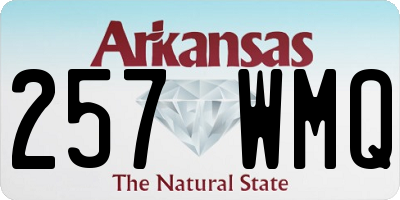 AR license plate 257WMQ