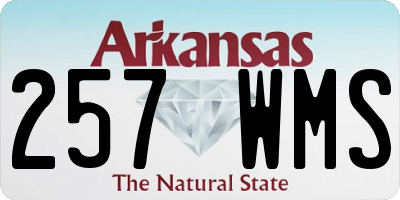 AR license plate 257WMS
