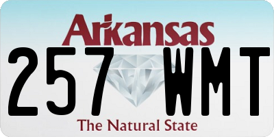 AR license plate 257WMT