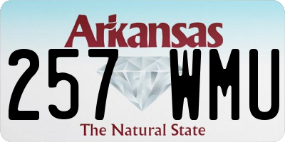 AR license plate 257WMU