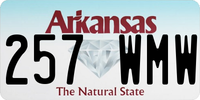 AR license plate 257WMW