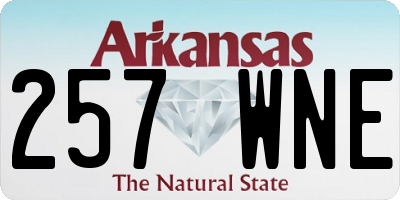 AR license plate 257WNE