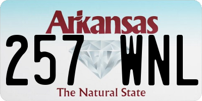 AR license plate 257WNL