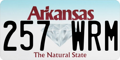 AR license plate 257WRM