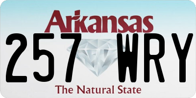 AR license plate 257WRY