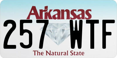 AR license plate 257WTF