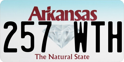 AR license plate 257WTH