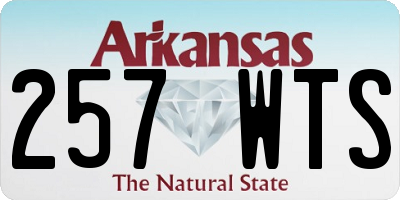 AR license plate 257WTS