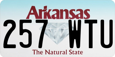 AR license plate 257WTU