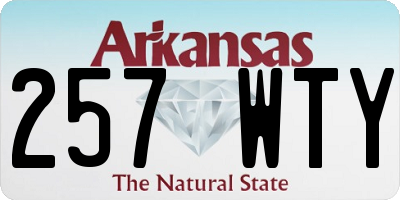 AR license plate 257WTY