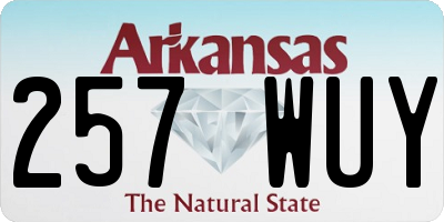 AR license plate 257WUY